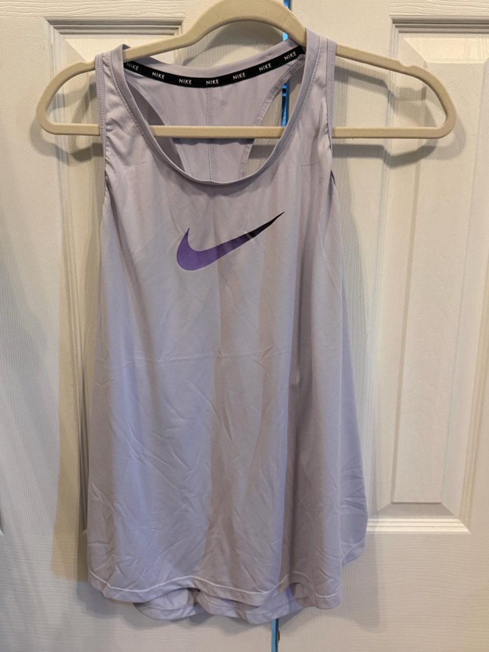 Nike Lavender Tank Top with Purple Swoosh